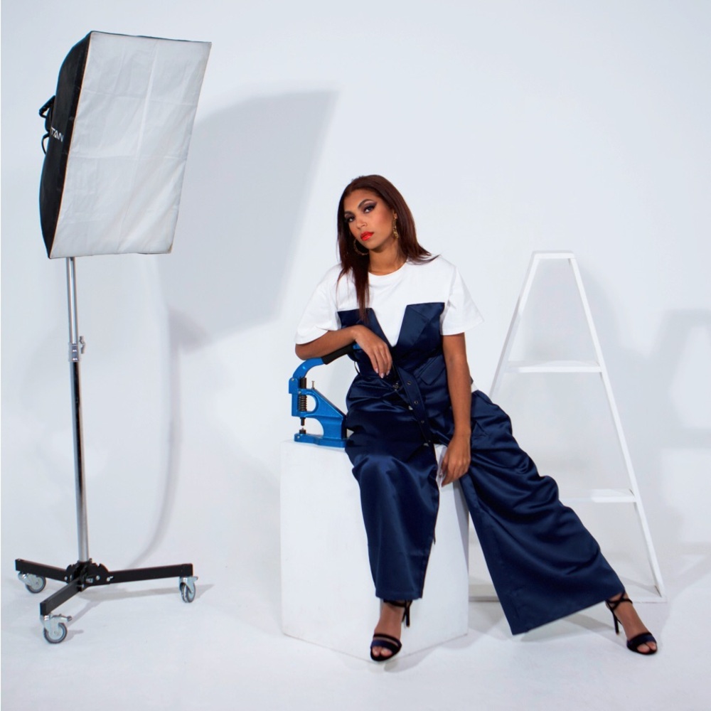 Stylish Blue Wide-Leg Palazzo Pants